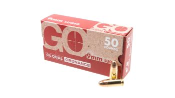 Global Ordnance 9mm 115 GR FMJ Ammunition by PPU - 1000rd Case