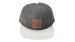 Rainier Arms Leather Patch Snapback Hat - Black/Gray