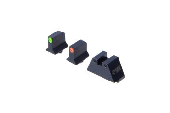 Night Fision Glow Dome Tritium Suppressor Height Sights Set For Glock - 