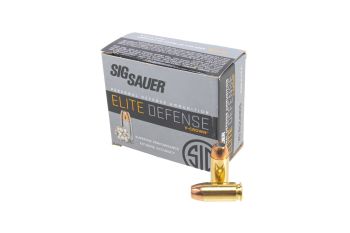 Sig Sauer .40SW 180GR Elite V-Crown JHP  Ammunition - 20RD Box 