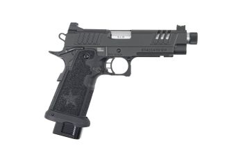 Staccato 2011 P DPO X-Series Steel Frame 9mm Tactical Threaded Pistol - DLC/SS