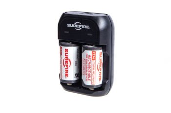 Surefire 123A Rechargeable Batteries - 2 Pack w/ Charger