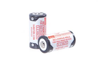 Surefire 123A Rechargeable Batteries - 2 Pack