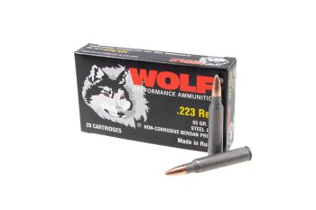 Wolf Performance .223 Rem 55GR FMJ Steel-Cased Ammunition - 1000rd Case