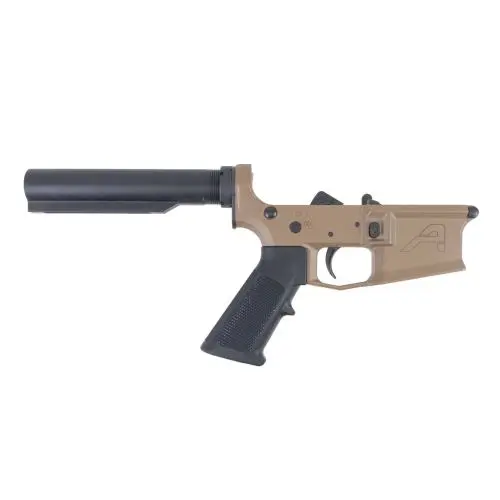 Aero Precision M4E1 Carbine Complete Lower Receiver w/ A2 Grip, No Stock - FDE