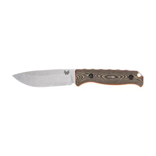 Benchmade 15002-1 Saddle Mountain Skinner Knife - Richlite/Orange G10