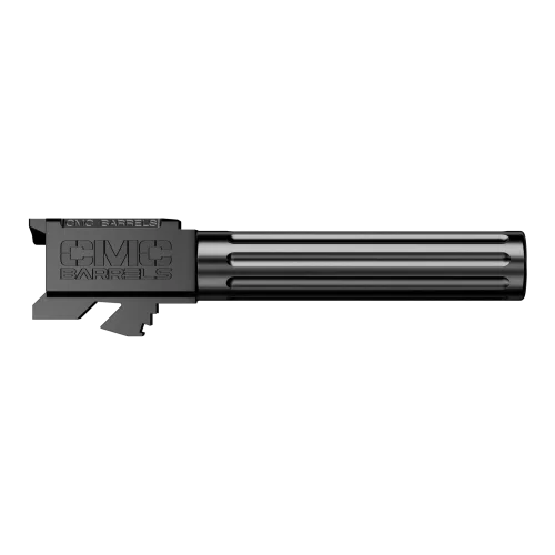 CMC Triggers Fluted Non-Threaded Barrel For Glock 19 - DLC Black