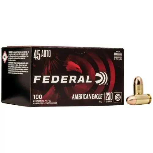 Federal American Eagle .45APC 230GR FMJ Ammunition -  100RD Box