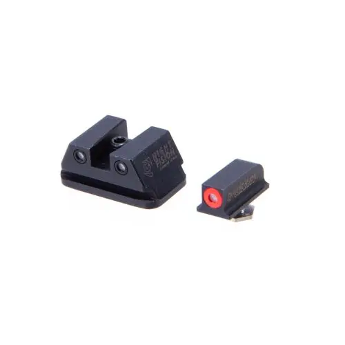 Night Fision Perfect Dot Walther PPQ, PPQ M2, P99 Tritium Night Sight Set - Red/Black "Square" Rear