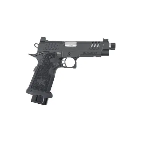 Staccato 2011 P DPO X-Series Aluminum Frame 9mm Tactical Threaded Pistol - DLC/SS	