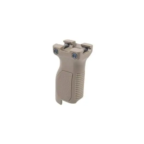 Strike Industries Angled Vertical Grip for Picatinny Rails W/ Cable Management (Long) - FDE