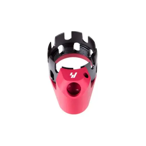 Strike Industries AR Enhanced Castle Nut & Extended End Plate - Red
