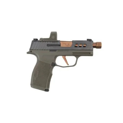 True Precision TP365X Sig Sauer 9MM Pistol - Green/Copper/Gray