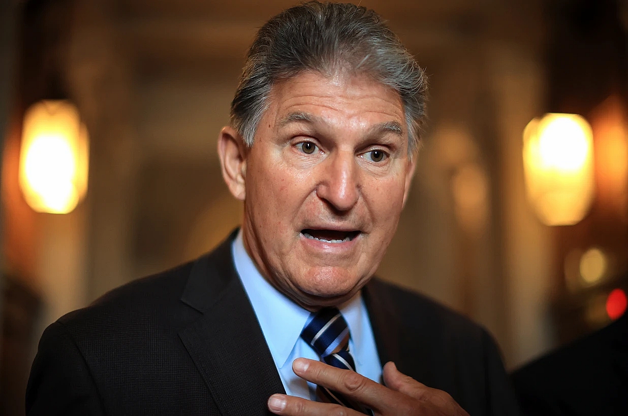 West Virginia Democrat Senator Joe Manchin is unlikely to support gun control since he faces a tough electoral challenge in 2024. (Photo credit: nypost.com)