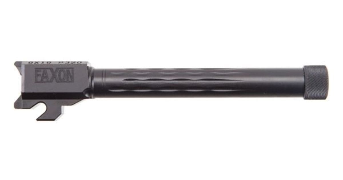 Faxon Firearms Sig Sauer P320 Full Size Flamed Barrel - Threaded Nitride