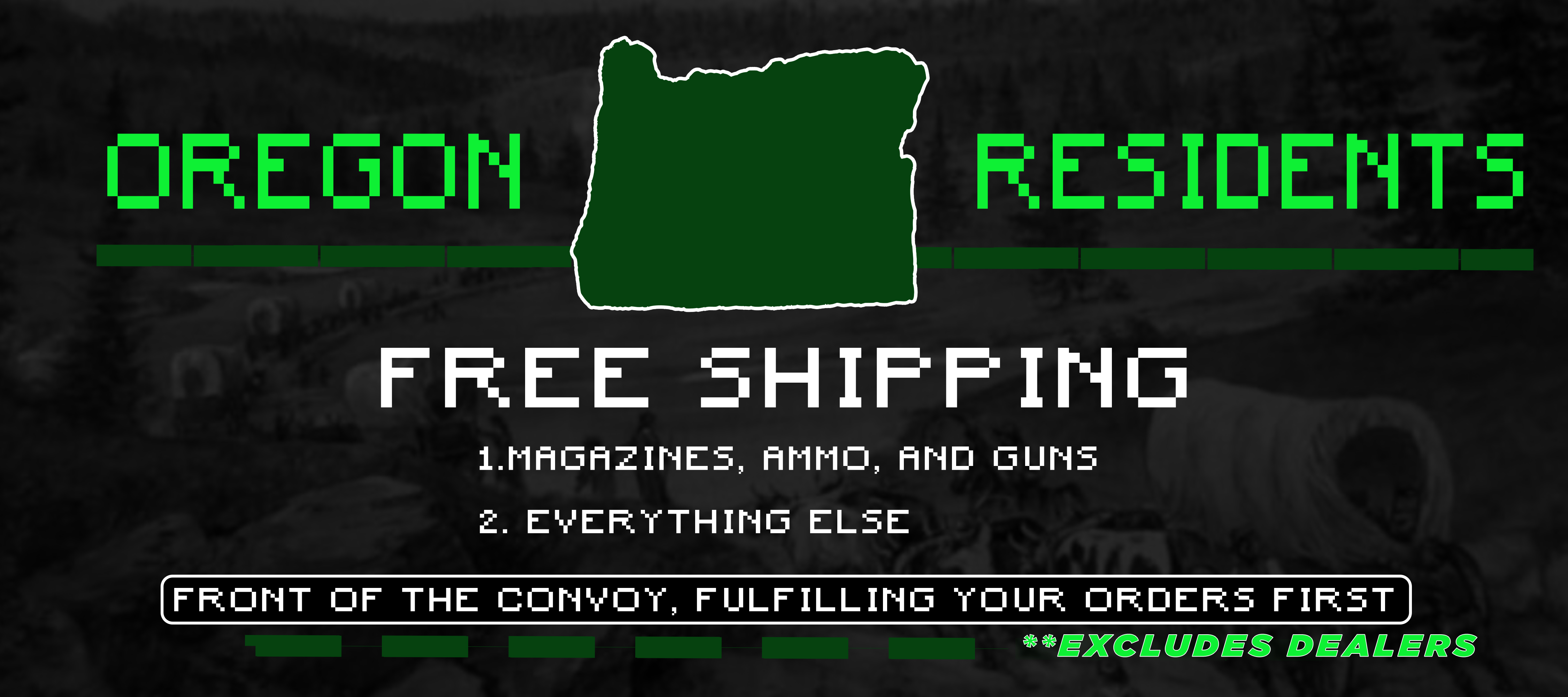 Oregon - Free Shipping