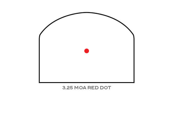 Red Dot type 2 reticle example