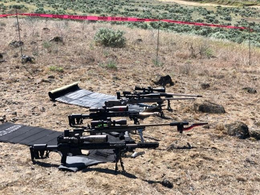Rifles on Shooting Range