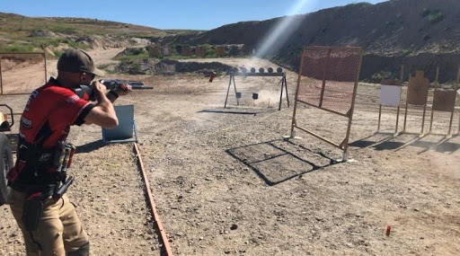 Shooter on range